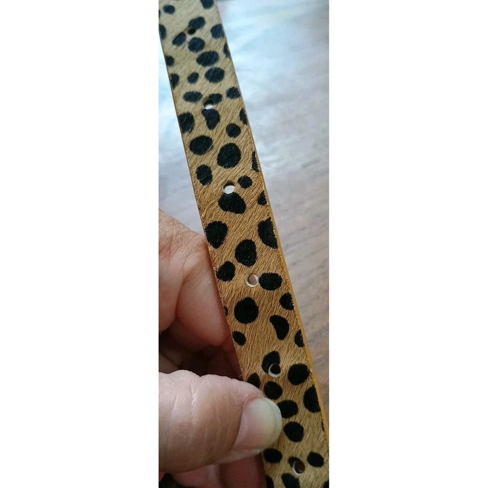 Downeast Outfitters Animal Print‎ Suede Belt - Women's Medium/Large